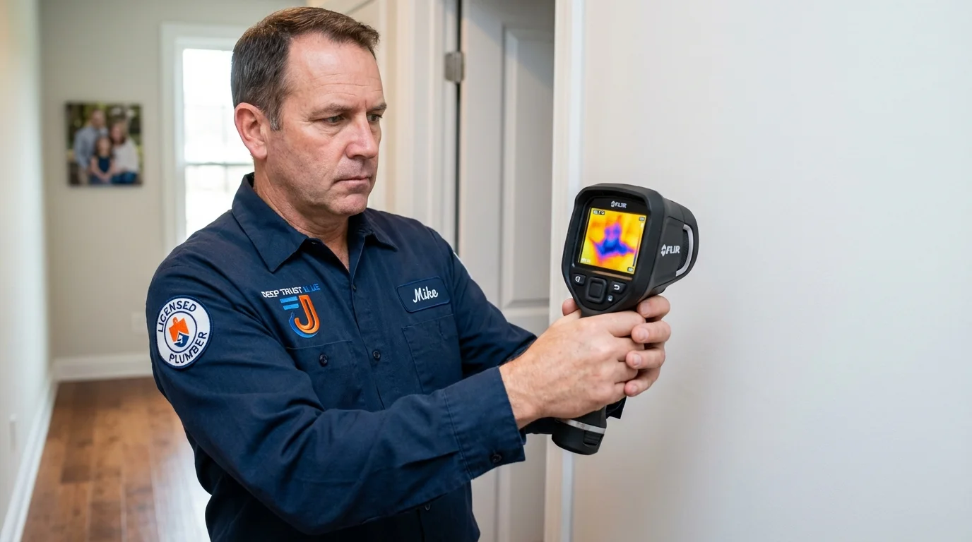 Thermal imaging leak detection by Johns Plumbing LLC in Stanleytown